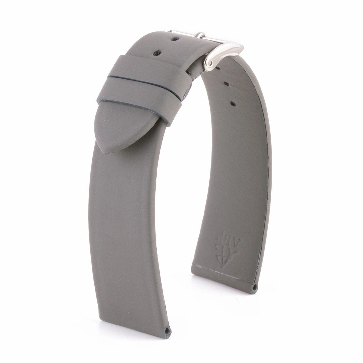 Classic "Essentials" watch band - Rubberized calf leather strap (black, grey, blue, green...)