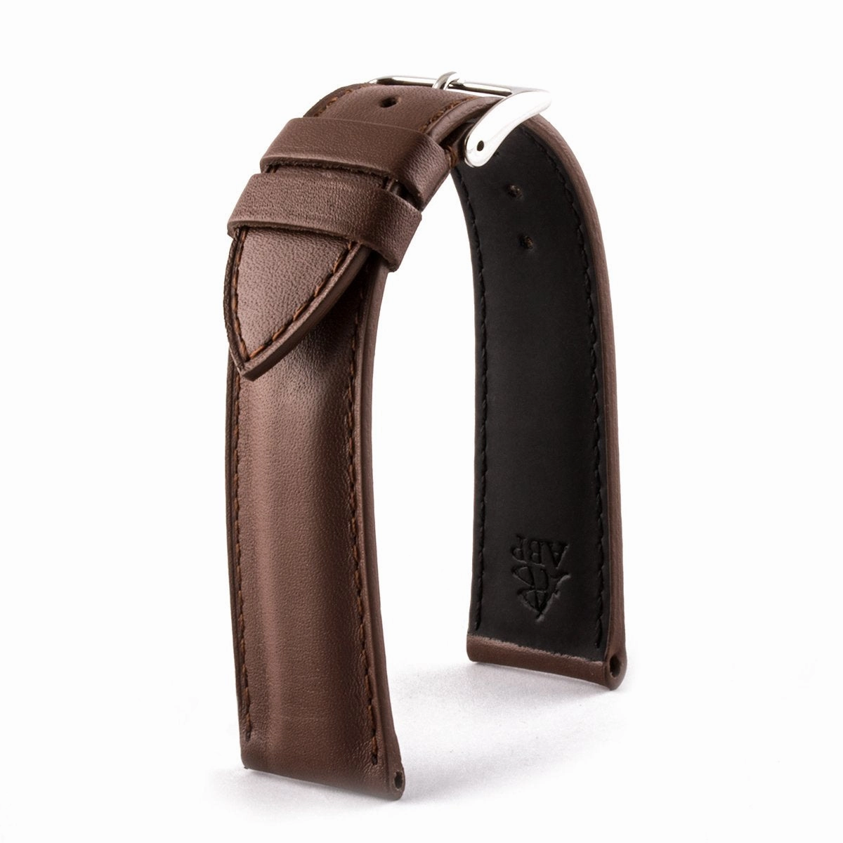 Classic "Essentials" watchstrap - Calf leather strap (black, brown, grey, blue, red, white)