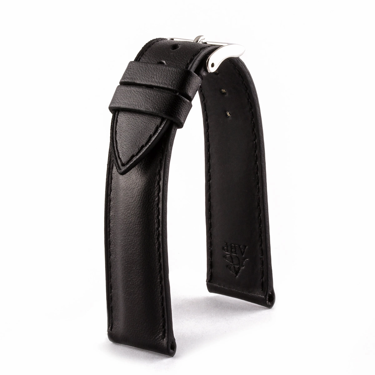 Classic "Essentials" watchstrap - Calf leather strap (black, brown, grey, blue, red, white)