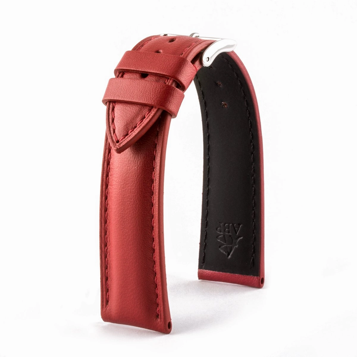 Classic "Essentials" watchstrap - Calf leather strap (black, brown, grey, blue, red, white)