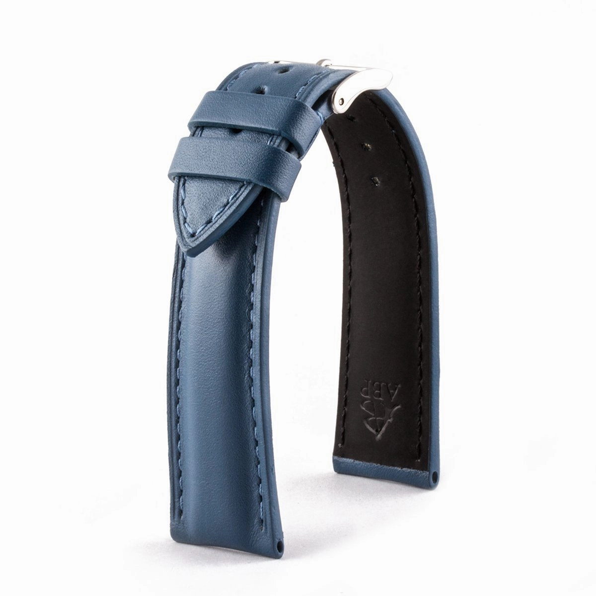 Classic "Essentials" watchstrap - Calf leather strap (black, brown, grey, blue, red, white)