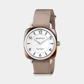 Clubmaster Chic Women Quartz White Dial Analog Nato Watch 17536.SA.T.2.NT
