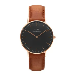 Daniel Wellington - Classic Black Durham 36mm oro rosato orologio donna