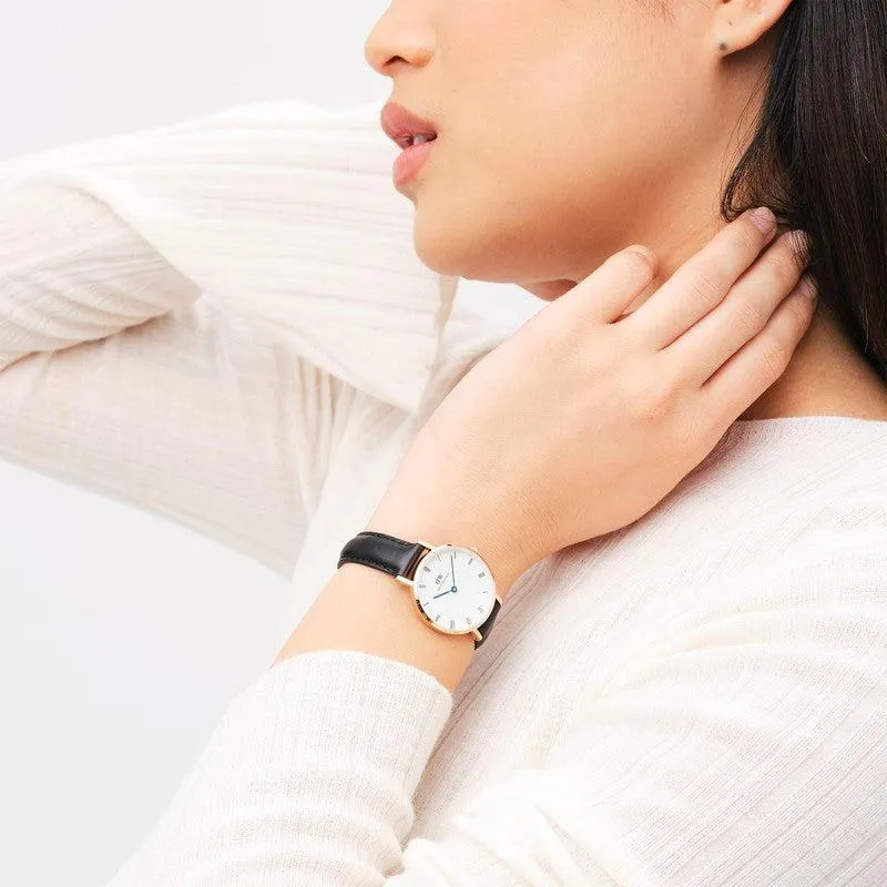 Daniel Wellington Petite Roman Numerals Sheffield Rose Gold 28mm Watch