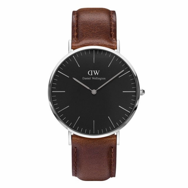 Daniel Wellington - Classic Black Bristol 40mm argento orologio uomo