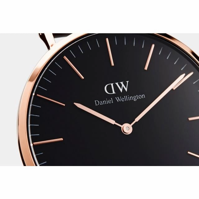 Daniel Wellington - Classic Black Sheffield 40mm oro rosato orologio uomo