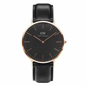 Daniel Wellington - Classic Black Sheffield 40mm oro rosato orologio uomo