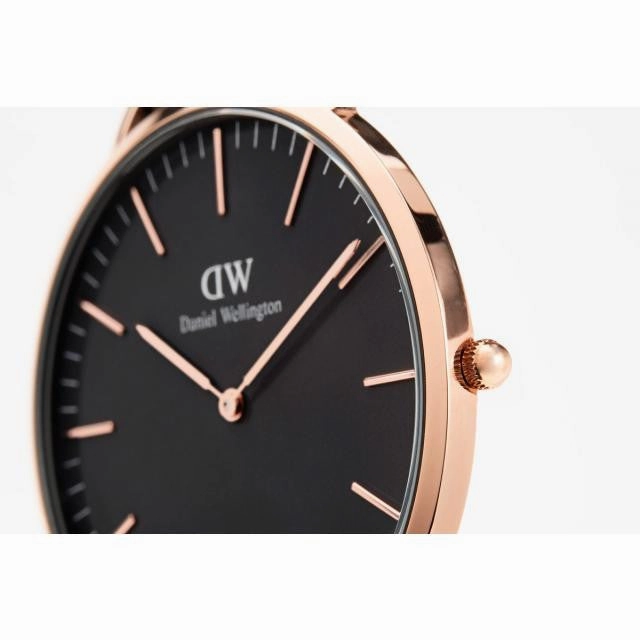 Daniel Wellington - Classic Black Sheffield 40mm oro rosato orologio uomo