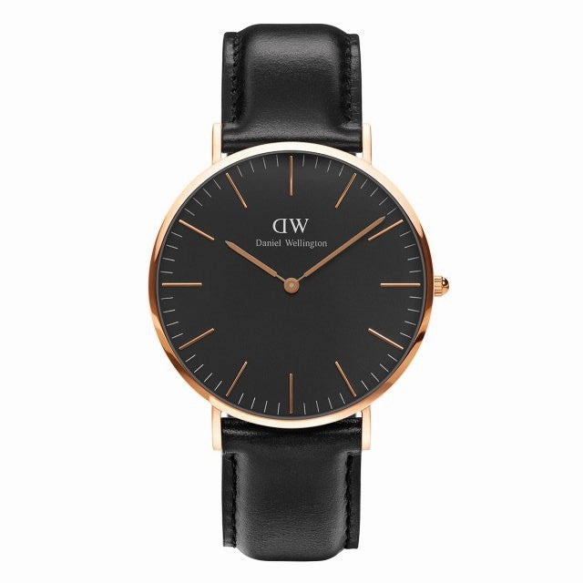 Daniel Wellington - Classic Black Sheffield 40mm oro rosato orologio uomo