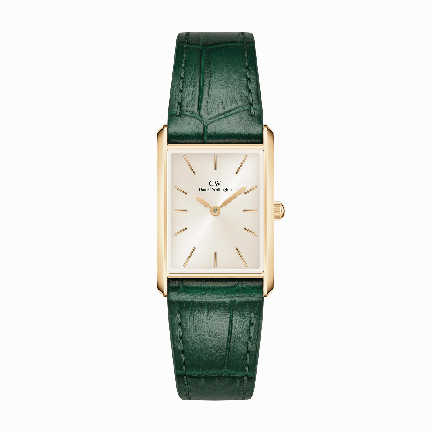 Daniel Wellington Crocodile-Embossed Champagne Gold Elegance Watch DW00100695