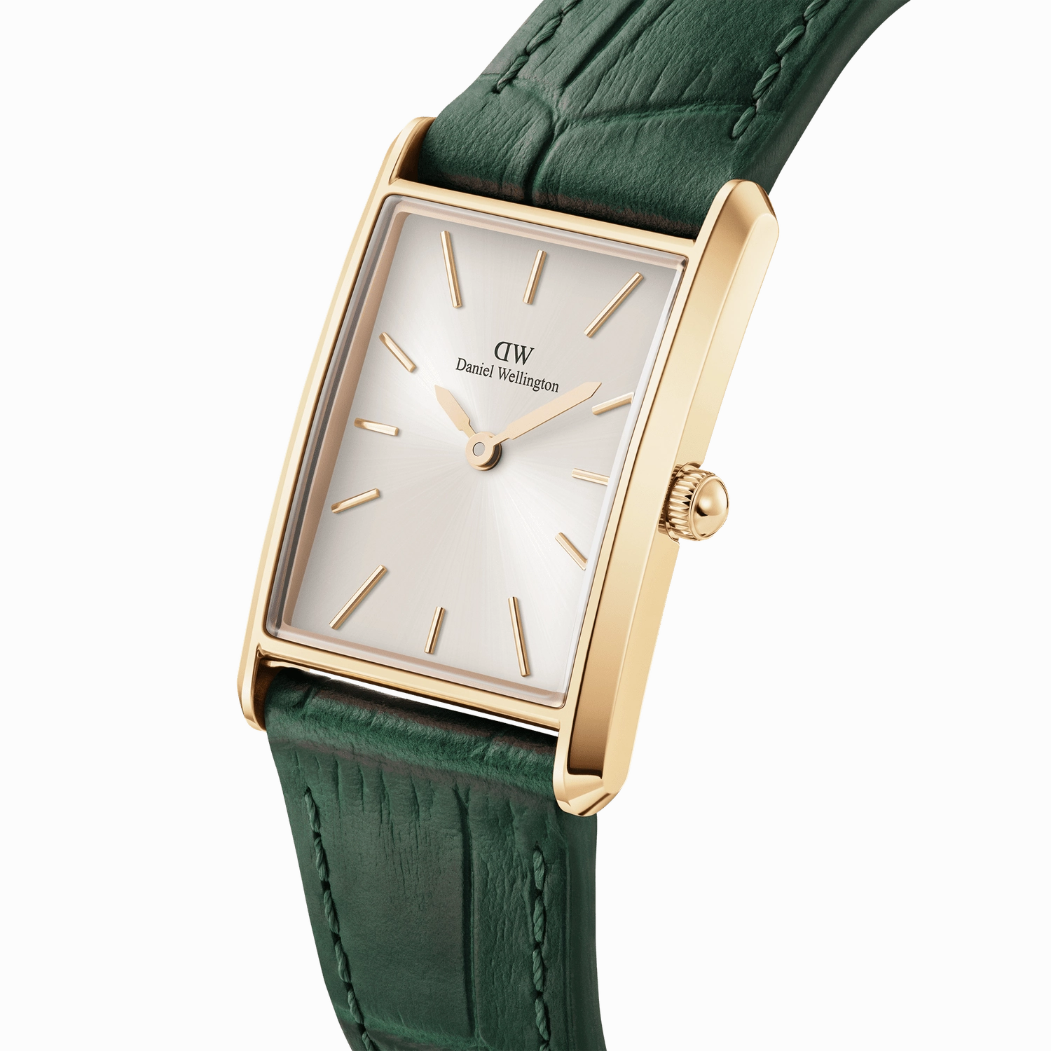 Daniel Wellington Crocodile-Embossed Champagne Gold Elegance Watch DW00100695