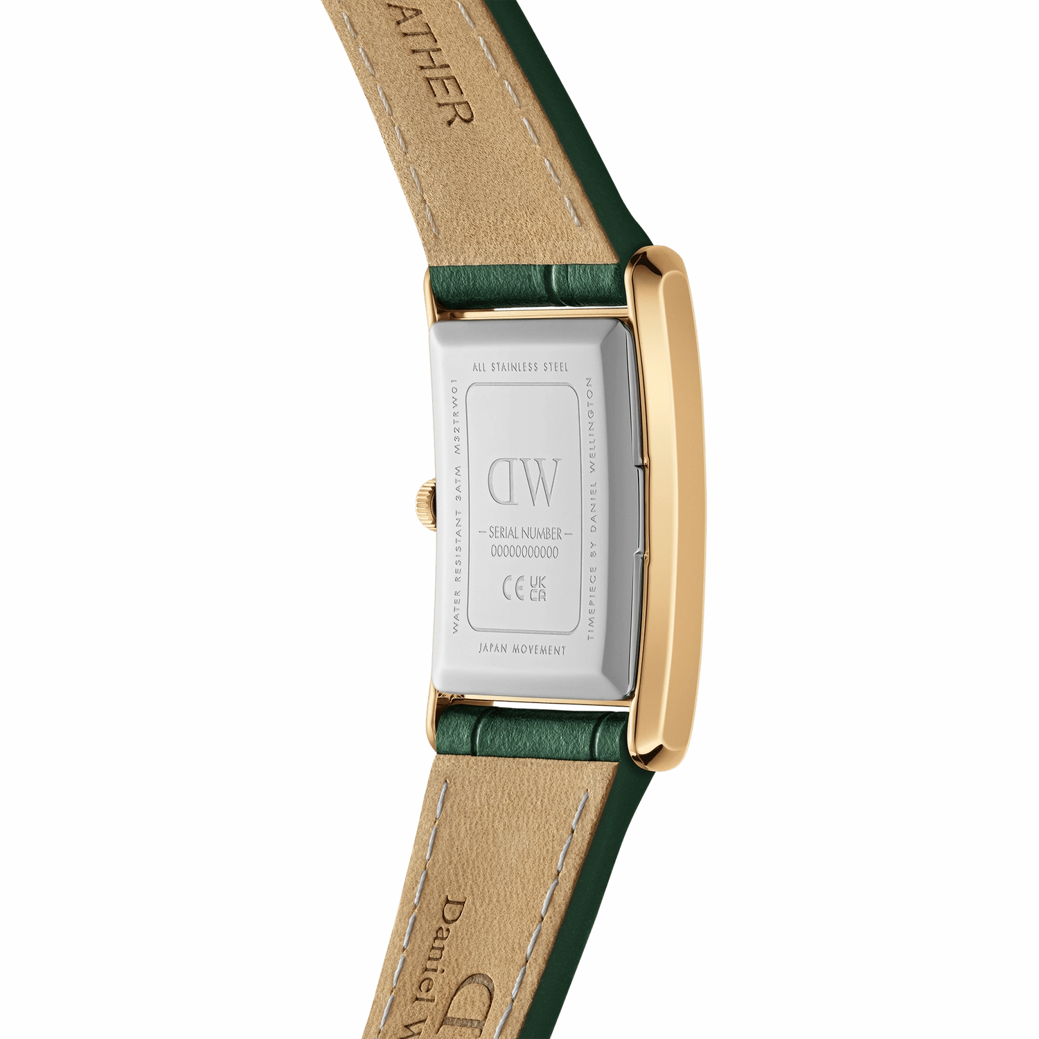 Daniel Wellington Crocodile-Embossed Champagne Gold Elegance Watch DW00100695