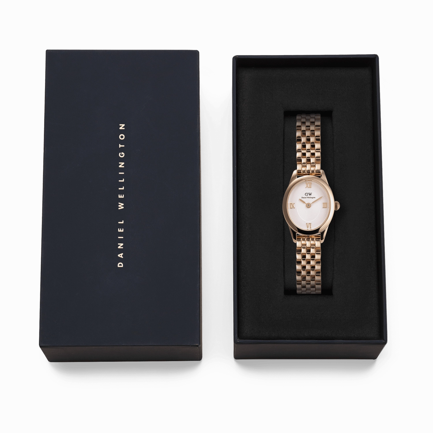Daniel Wellington Ophelia Mini Beans Link White Dial Watch DW00100805