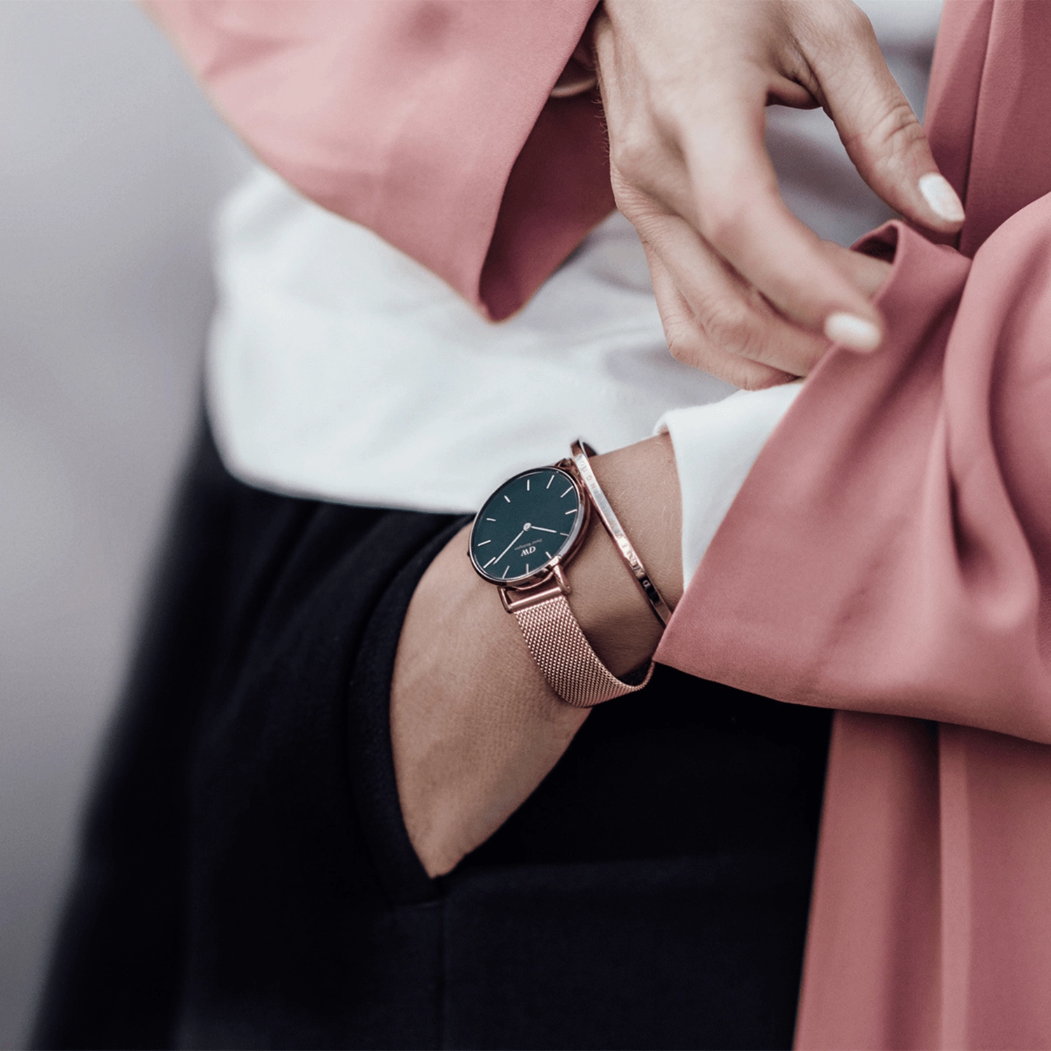 Daniel Wellington Petite 32mm Melrose RG Black Watch DW00100161