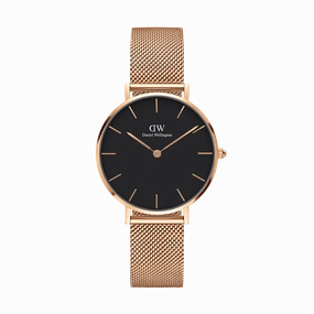 Daniel Wellington Petite 32mm Melrose RG Black Watch DW00100161
