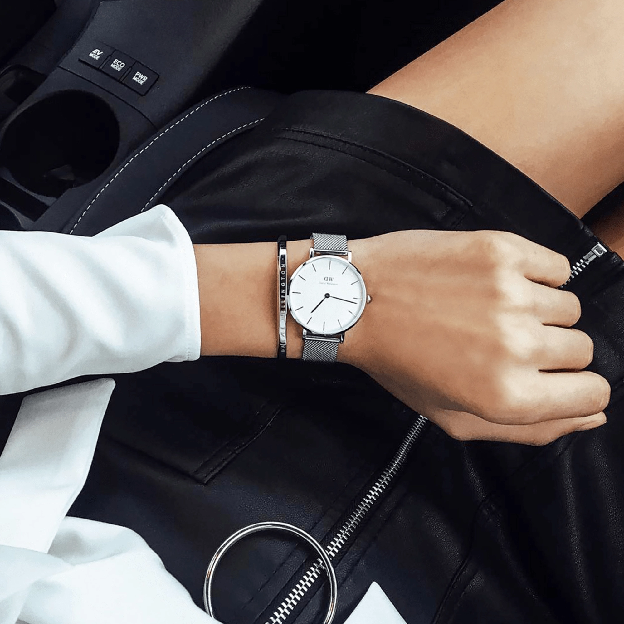 Daniel Wellington Petite 36mm Sterling White Dial Watch DW00100306