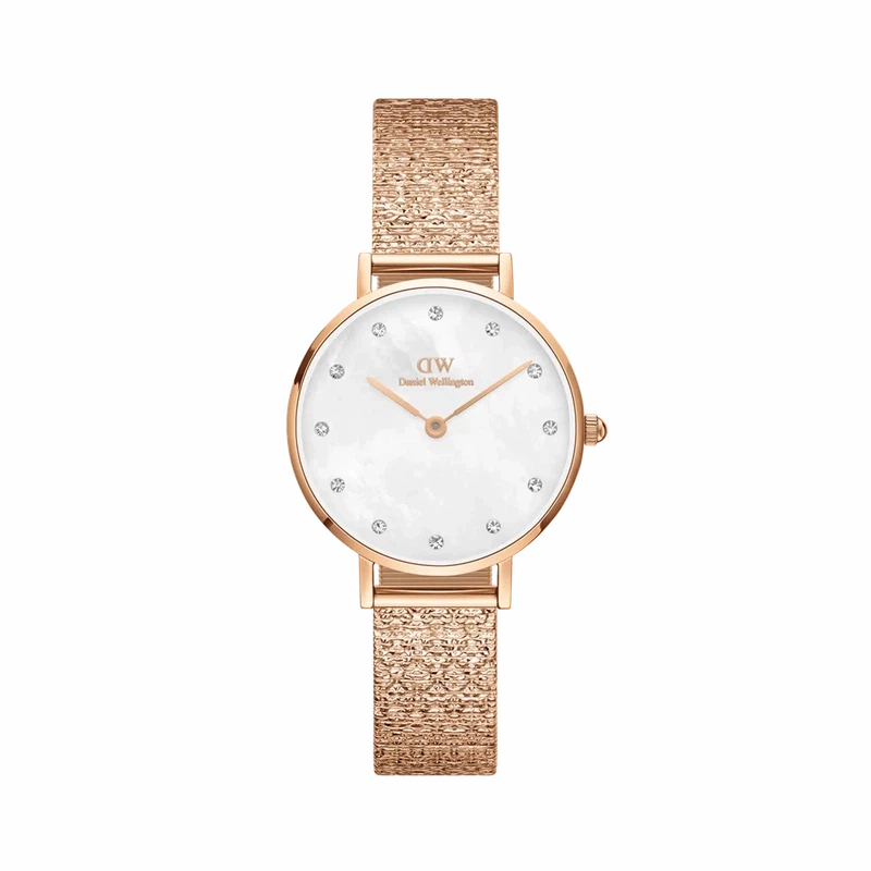 Daniel Wellington Petite Lumine Pressed Piano Rose Gold Watch 28mm