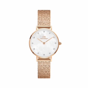 Daniel Wellington Petite Lumine Pressed Piano Rose Gold Watch 28mm