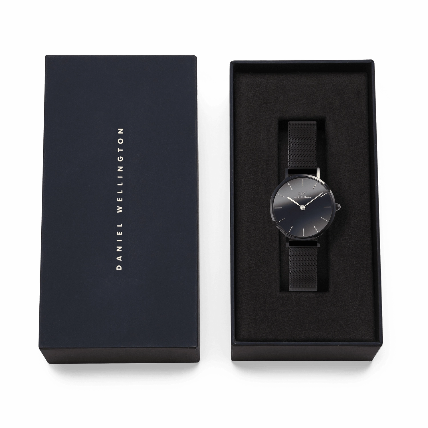 Daniel Wellington Petite Mirror Reflection Black Dial Watch DW00100798