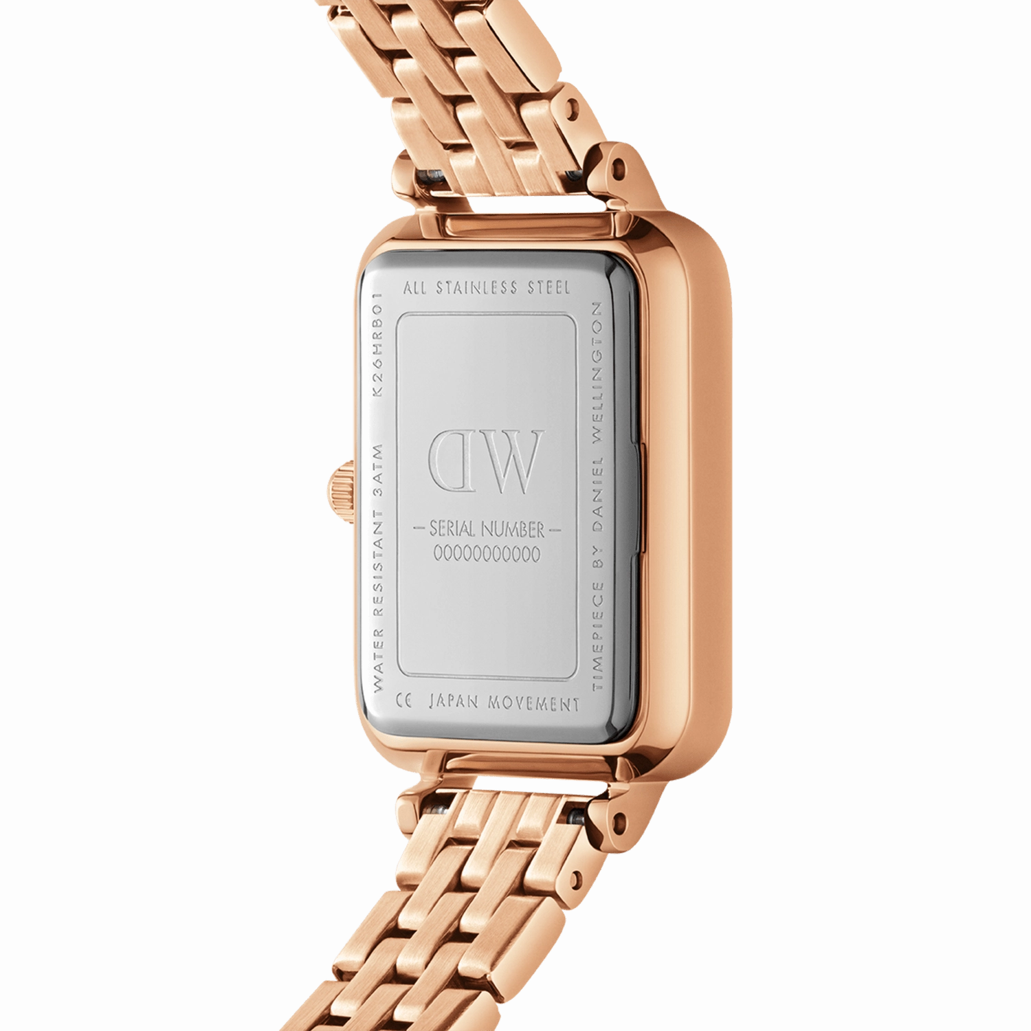 Daniel Wellington Quadro Lumine 5-Link Melrose 20X26 Watch DW00100621