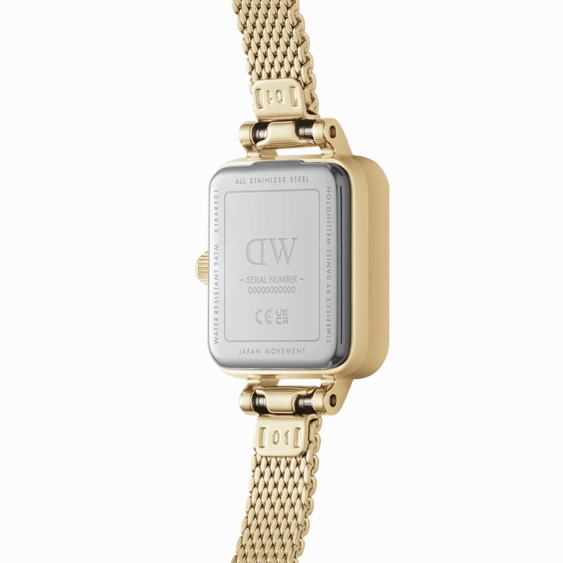 Daniel Wellington Quadro Mini Evergold Emerald Watch 15.4x18.2mm