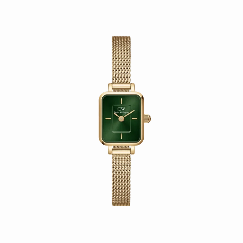 Daniel Wellington Quadro Mini Evergold Emerald Watch 15.4x18.2mm
