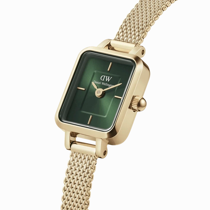 Daniel Wellington Quadro Mini Evergold Emerald Watch 15.4x18.2mm
