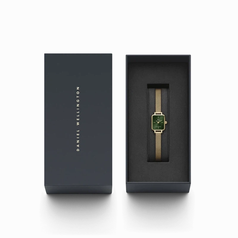 Daniel Wellington Quadro Mini Evergold Emerald Watch 15.4x18.2mm