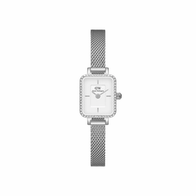 Daniel Wellington Quadro Mini Lumine Bezel Silver Watch DW00100732