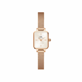 Daniel Wellington Quadro Mini Melrose Champagne Sunray Rose Gold 15.4x18.2 Watch