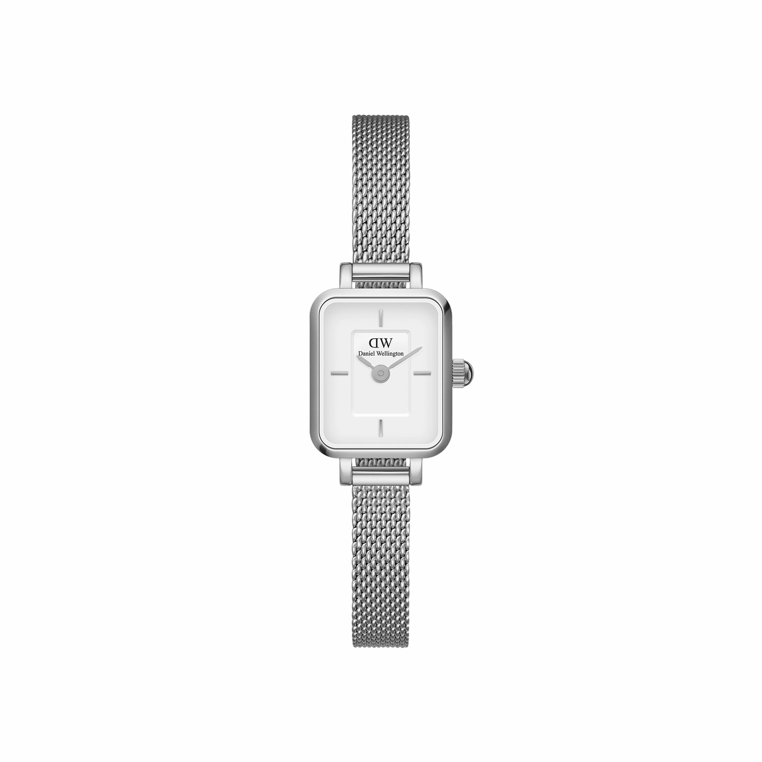 Daniel Wellington Quadro Mini Sterling White Dial Watch DW00100726