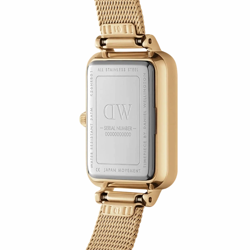 Daniel Wellington Quadro Pressed Evergold Watch 20x26mm