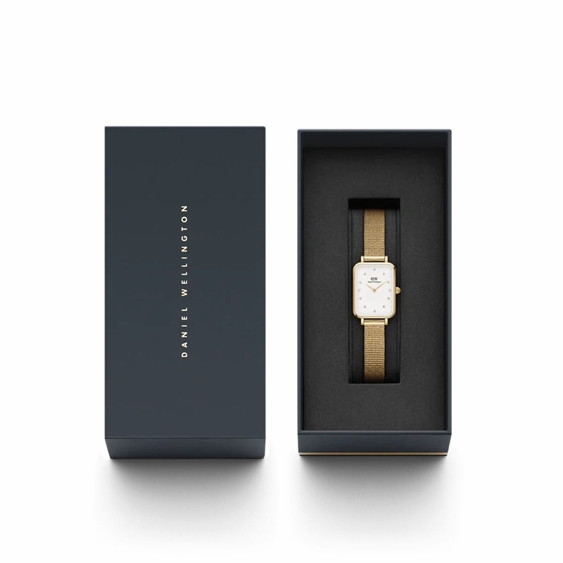 Daniel Wellington Quadro Pressed Evergold Watch 20x26mm