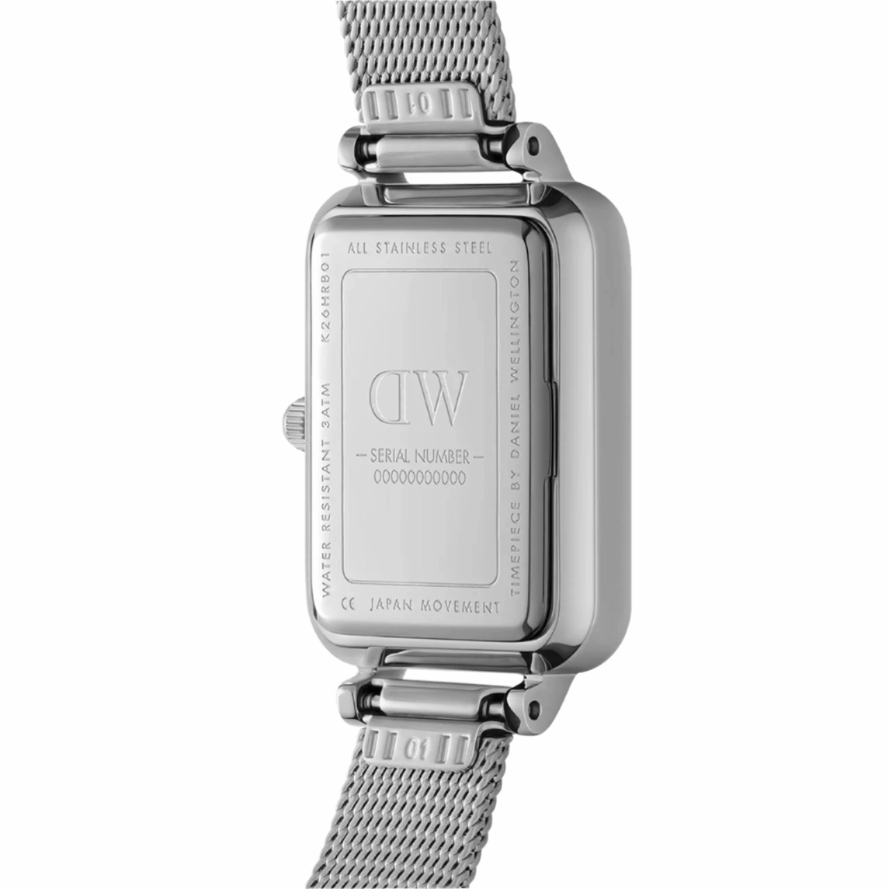 Daniel Wellington Quadro Pressed Unitone Stainless Steel Watch DW00100486