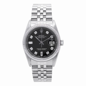 Datejust 36mm Black Baguette Diamond Dial 1978 - 16014