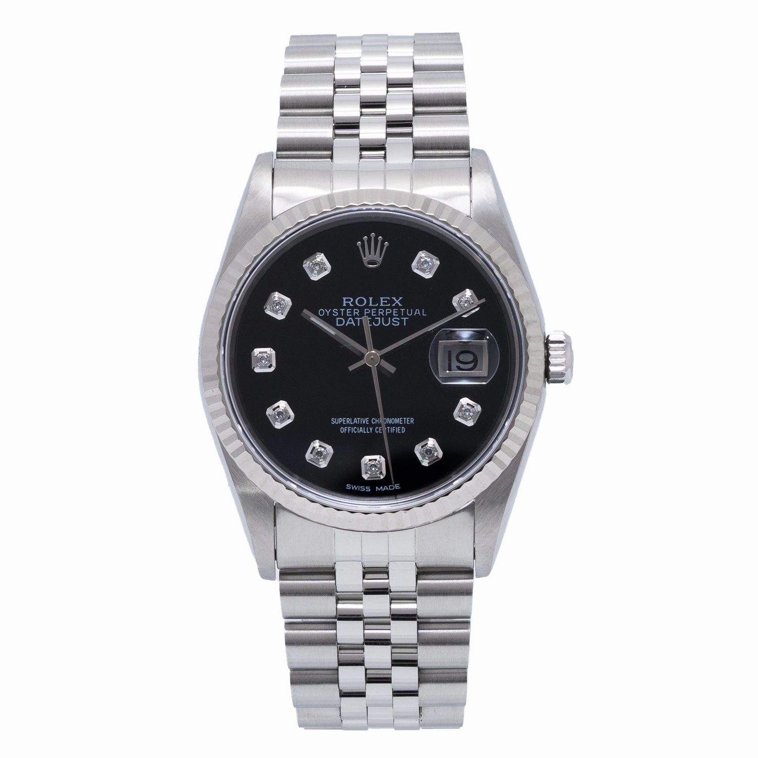 Datejust 36mm Black Diamond Dial 1996 - 16234