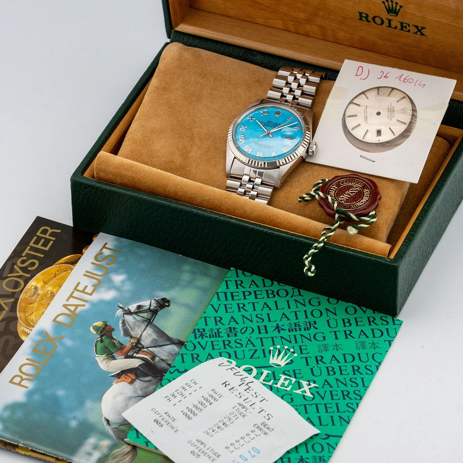 Datejust 36mm Turquoise Roman Marble Dial 1983 - 16014