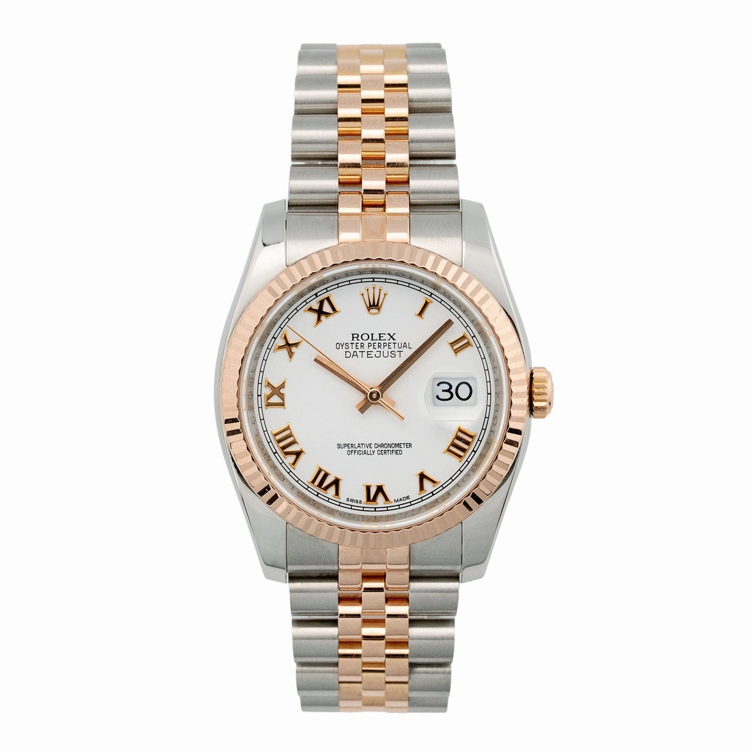 Datejust 36mm White Roman Dial 2018 Jubilee - 116231