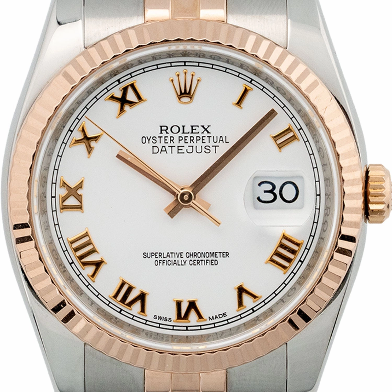 Datejust 36mm White Roman Dial 2018 Jubilee - 116231