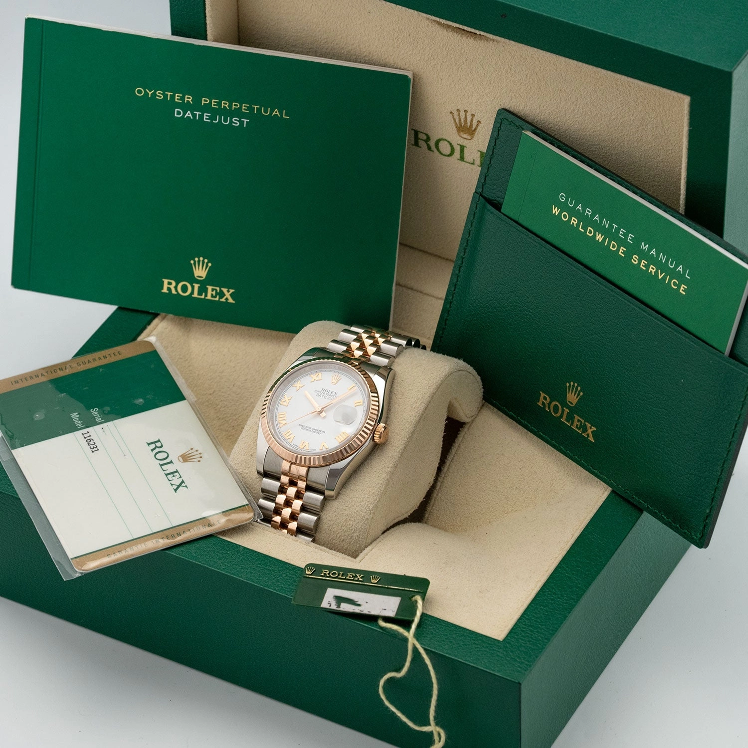 Datejust 36mm White Roman Dial 2018 Jubilee - 116231