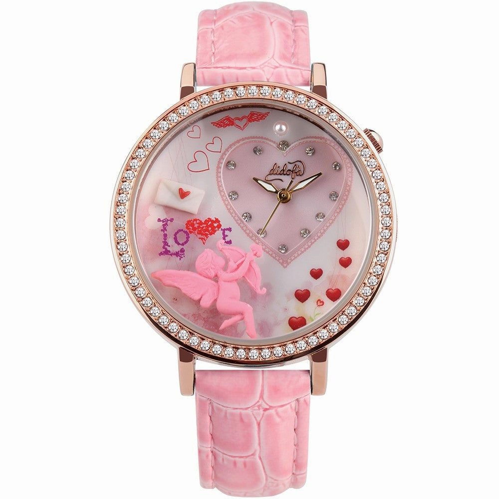 Didof - Orologio "Valentine's - Love Time" (Serie DF-1212, disponibile in 3 varianti)