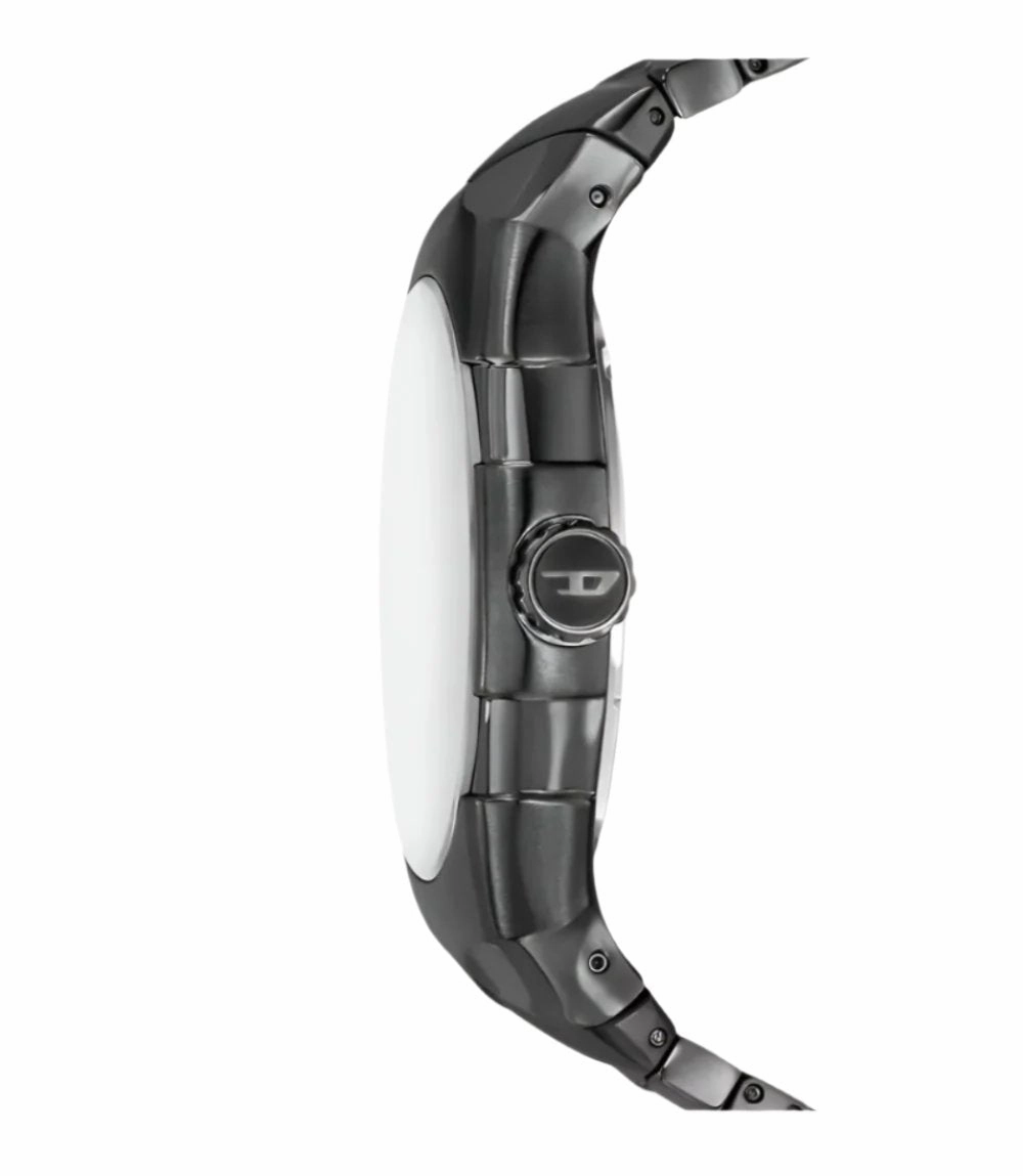 Diesel D-Sruptor Black Stainless Steel Silver Dial Watch DZ2213