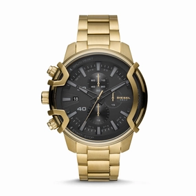 Diesel Griffed Chronograph Gold-Tone Stainless Steel Watch DZ4522