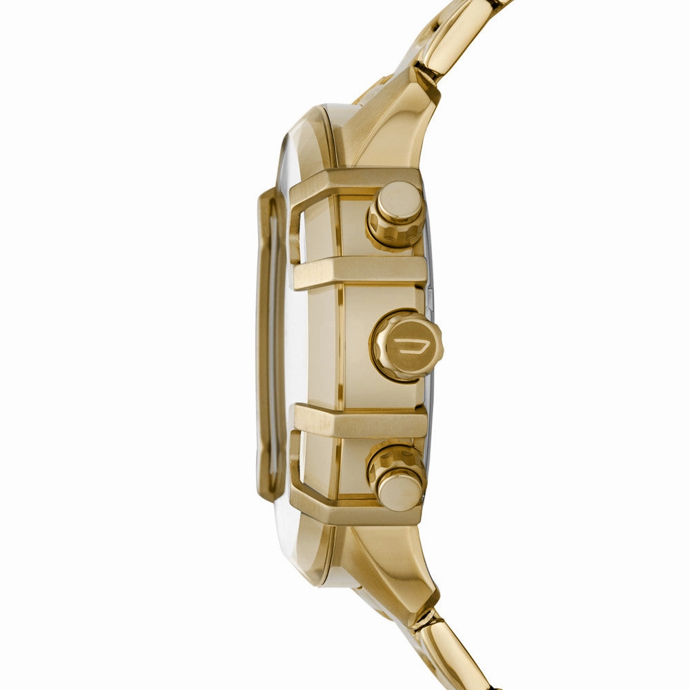 Diesel Griffed Chronograph Gold-Tone Stainless Steel Watch DZ4522