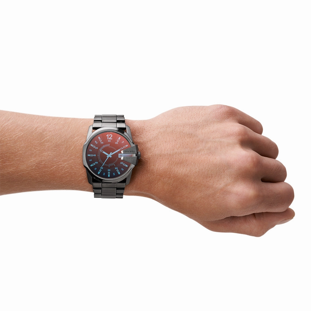 Diesel Master Chief Chronograph Gunmetal-Tone Stainless Steel Watch DZ1965