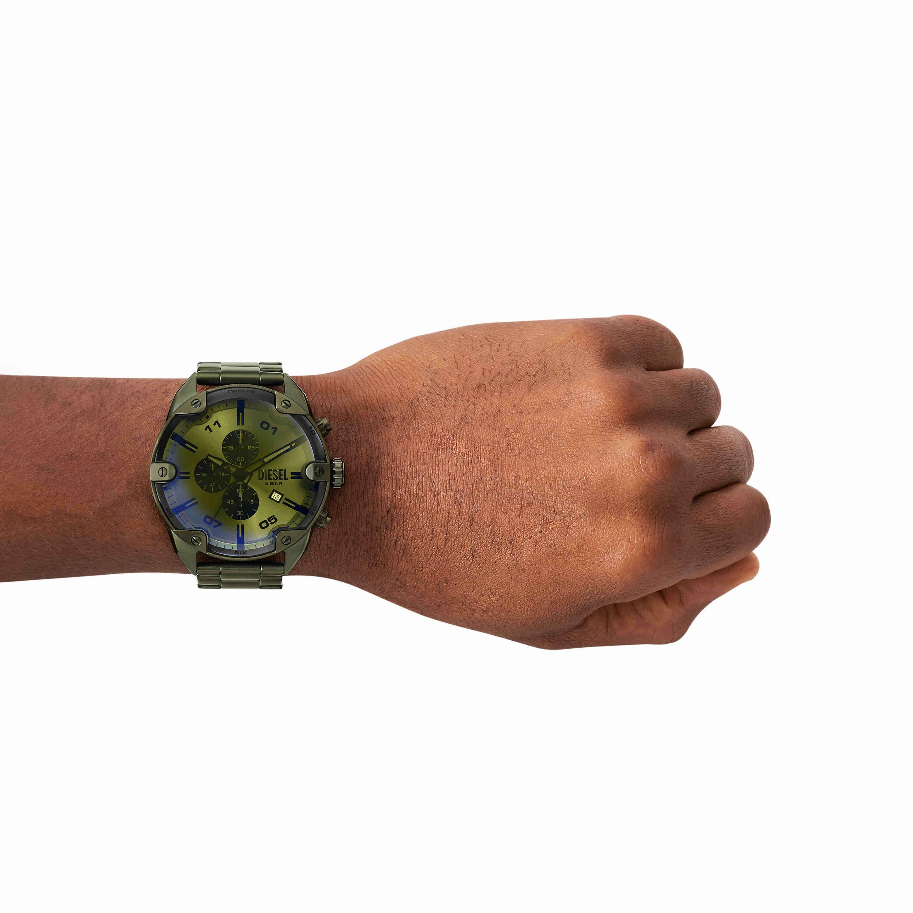 Diesel Spiked Green Chronograph Watch DZ4670