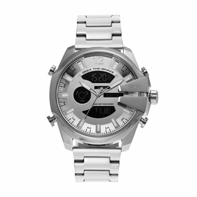 Diesel Stylish Mega Chief Ana-Digi Stainless Steel Timepiece DZ4648