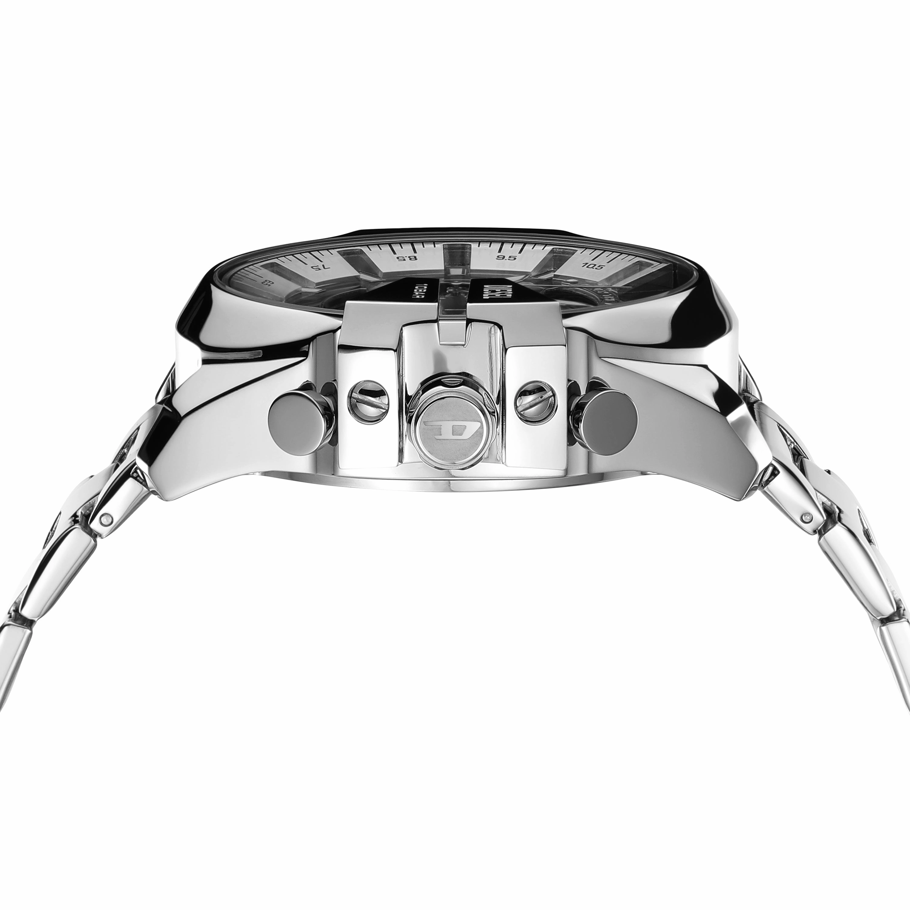 Diesel Stylish Mega Chief Ana-Digi Stainless Steel Timepiece DZ4648