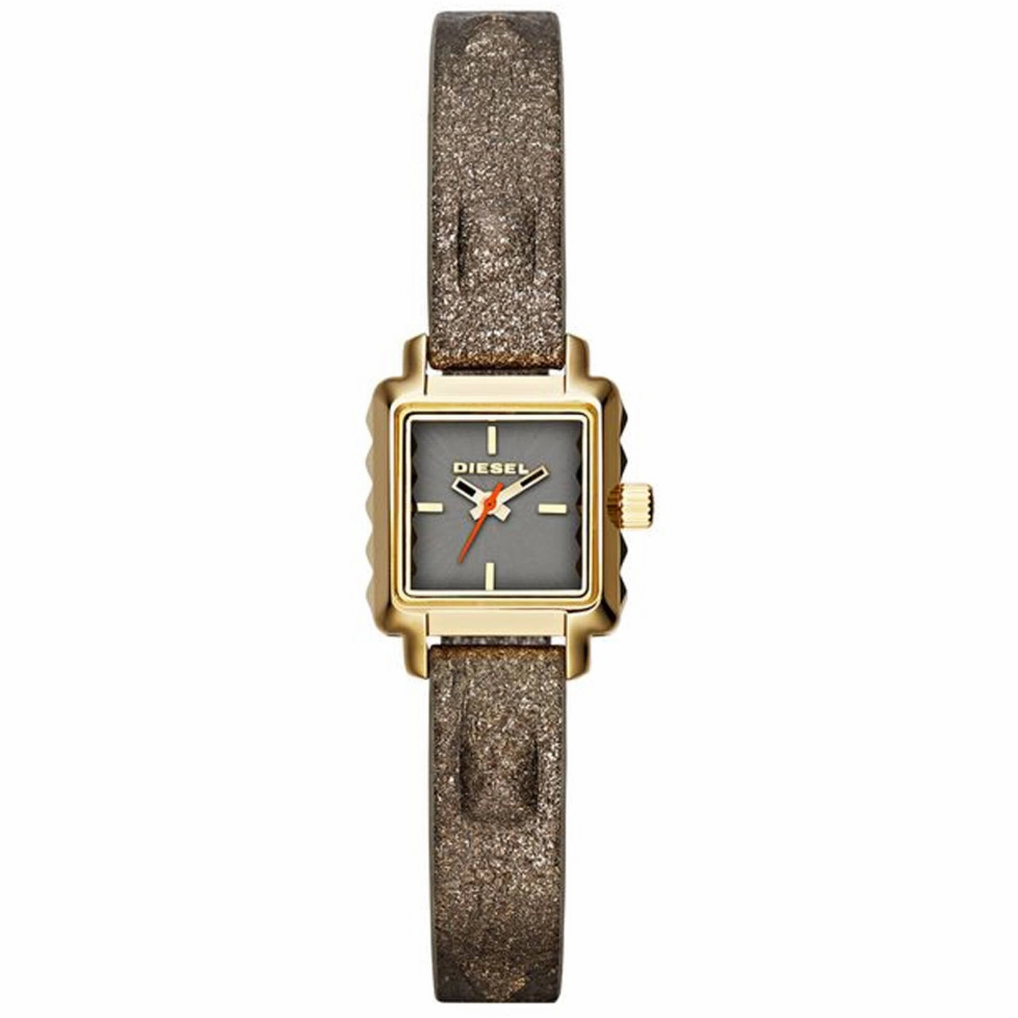 Diesel Women's Watch - Ursula Quartz Grey Dial Brown Genuine Leather Strap | DZ5478