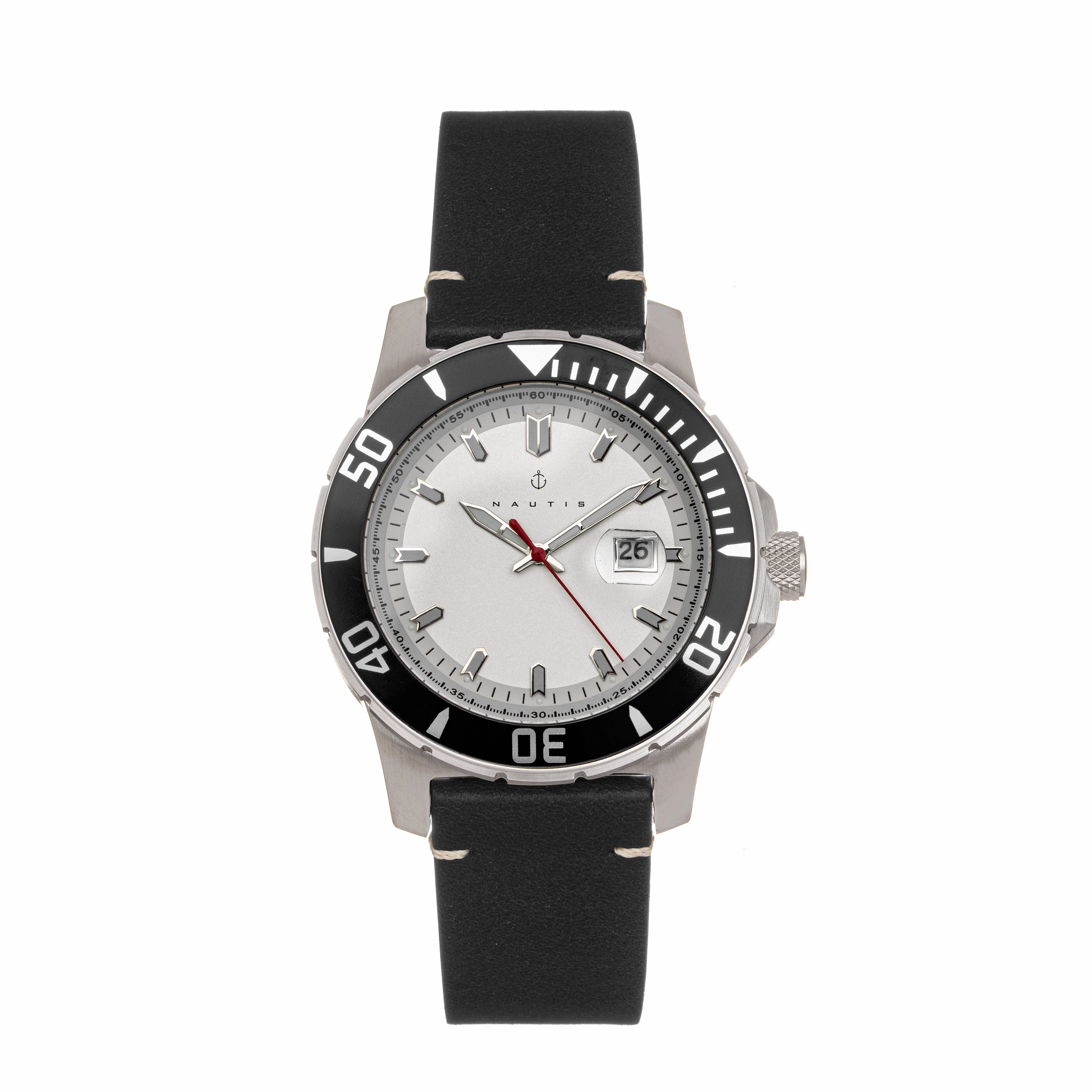Dive Pro 200 Leather-Band Watch with Date